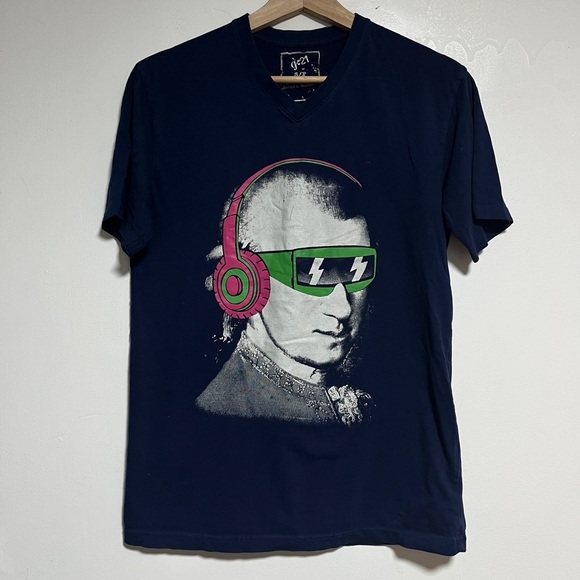g:21 Graphic Tee Mozart DJ Headphones Shirt – Size Small - Picture 1 of 10